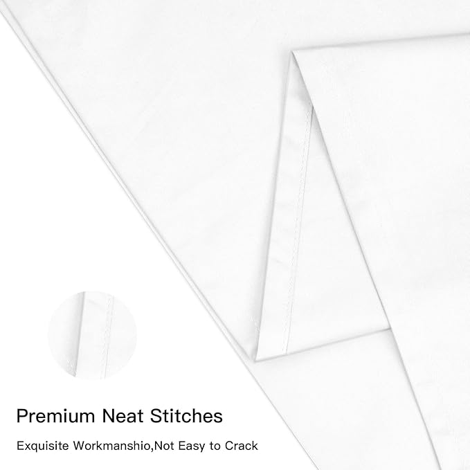 Deep Dream 100% Cotton Pillow Cases Queen Size Set of 2, 600 Thread Count - Image 4