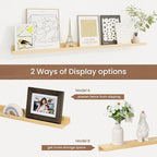 Picture Ledge Shelf, Floating Shelves Set of 2, 40 Inches Solid Wood Nursery - Image 6