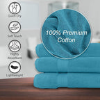 KAHAF COLLECTION 100% Cotton Bath Towels, 24x48 Pack of 6 Towels, Quick Dry - Image 4