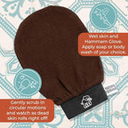 Natural Elephant Exfoliating Hammam Glove | Authentic Moroccan Kessa Body Scrub - Image 5