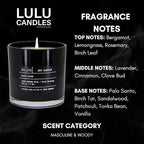 Lulu Candles | Palo Santo | Luxury Scented Soy Jar Candle | Hand Poured in The - Image 2