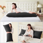 DOWNSTORIA Body Pillow Cover, Ultra Soft Microfiber Long Pillowcase, Envelope - Image 5