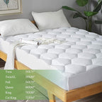 Queen Mattress Pad, 8-21" Deep Pocket Protector Ultra Soft Quilted Fitted - Image 2
