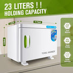 Hot Towel Warmer, 23L Hot Towel Cabinet, 2-in-1 Heated Towel Warmer - Image 2