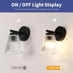 OCIOC Set of 2 Wall Sconces for Bathroom, Mount Lighting Lanterns for Mirror - Image 4