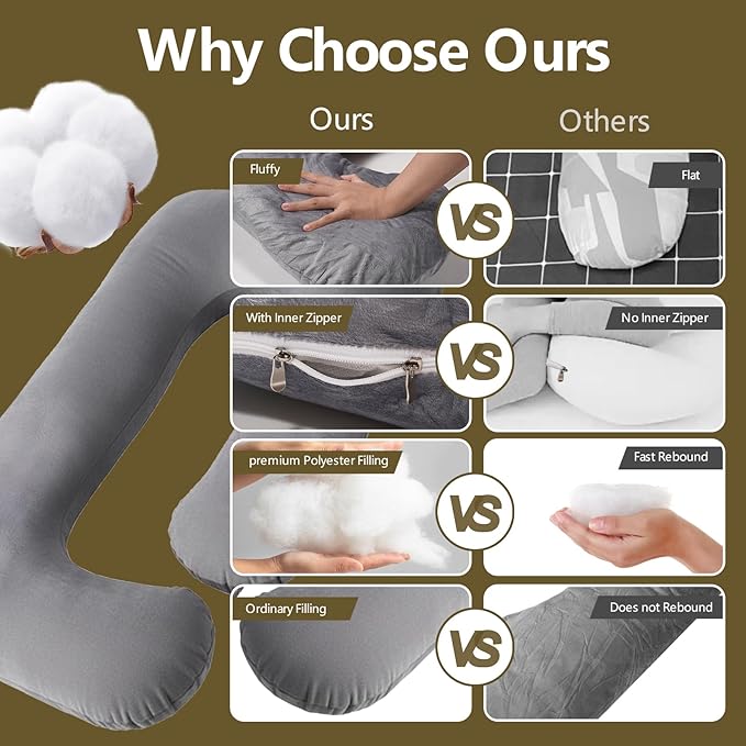 Pregnancy Pillow, G-Shape Full Body Pillow, Maternity Pillow - Image 6