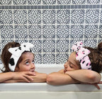 Huachi Pink Leopard Soft Microfiber Spa Headbands - Image 5