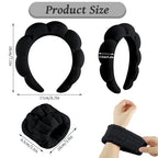 WSICSE Spa Headband for Washing Face, Skincare Headbands Puffy Padded Keep Hair - Image 2