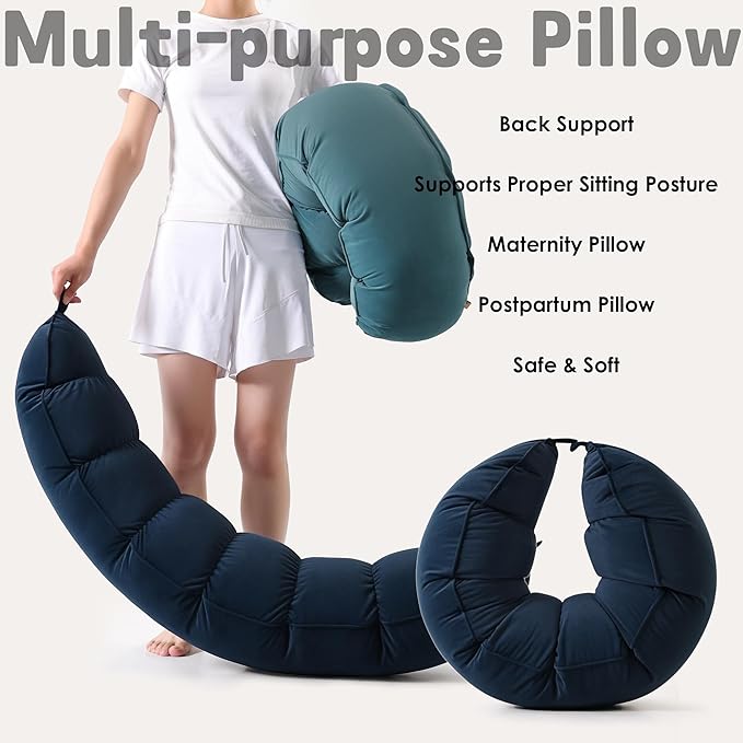 Peallow – Long Round Body Pillow - Image 7