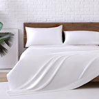 MR&HM Satin Bed Sheets, Twin Size Sheets Set - Image 5