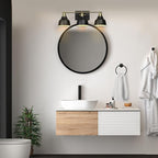 Globe Electric 63000204 5-Piece All-in-One Bathroom Accessory Set, 3-Light - Image 3