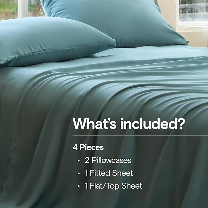 DOZ Sheet Set, 100% Viscose derived from Bamboo, Organically Grown, Buttery Soft - Image 2