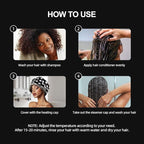 Electric Hair Steamer Cap with 2 Mode Temperature Control, Removable Washable - Image 7