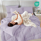 Sasttie Full Size Comforter Sets, 7 Pieces Bed in a Bag Full, Complete Bedding - Image 5