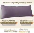 Goose Down Body Pillows for Adults, Large Body Pillow for Side Sleeper - Image 3