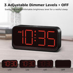 Acedeck Battery Operated Digital Clock: Cordless Small Alarm Clock - Image 5