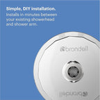 Brondell Shower Filter VivaSpring, Compact Polished Chrome – High Output - Image 7