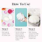 Spongellé Beach Grass Pedi Buffer Bath Sponge | Exfoliating Foot & Heel Scrub | - Image 6