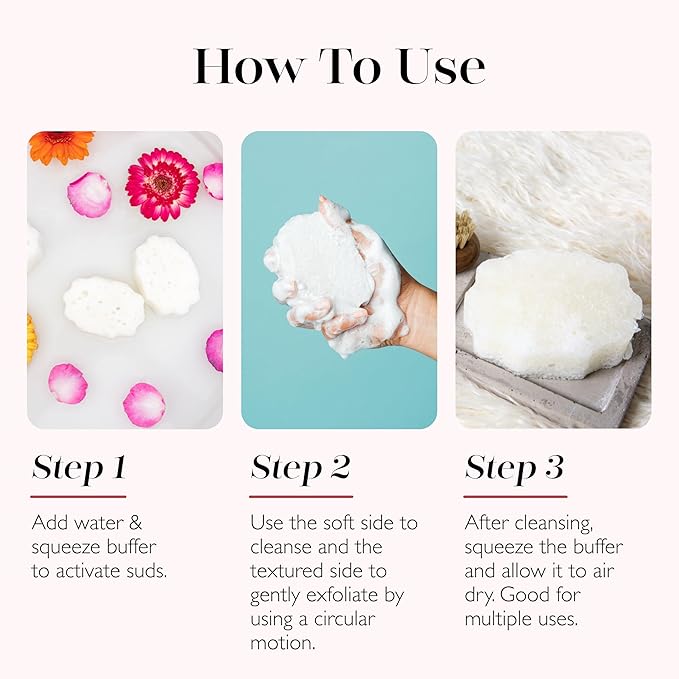 Spongellé French Lavender Pedi Buffer Bath Sponge | Exfoliating Foot & Heel - Image 6