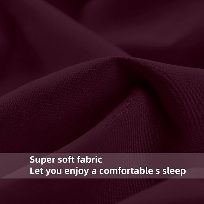 HBHLFZ Full Fitted Sheet Only, Soft Breathable Bottom Sheet - Image 4
