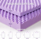 SINWEEK 3 Inch Egg Crate Memory Foam Mattress Topper Full Size, Soft Mattress - Image 7