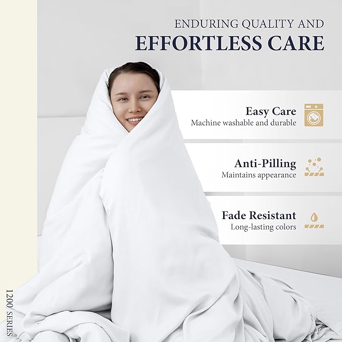 100% Egyptian Cotton Queen Size Sheets Set - Image 7