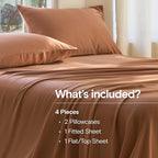 DOZ Sheet Set, 100% Viscose derived from Bamboo, Organically Grown, Buttery Soft - Image 2