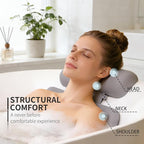 4D Silicone Bath Pillow for Tub, Upgraded Adjustable Bathtub Pillow Head Neck - Image 2