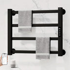 ENZE Smart Heated Towel Rack, 4-Bar Wall-Mounted Electric Towel Warmer 115W by ENZESMART