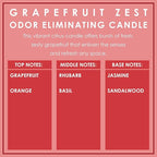 Grapefruit Zest Odor Eliminating Highly Fragranced Candle - Image 5