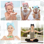 3 Pieces Towel Headbands for Women Makeup Headband for Washing Face Makeup Spa - Image 6