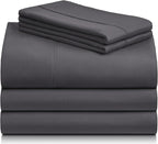 LuxClub 5 PC Split King Sheet Set Sheets Deep Pockets 18" Eco Friendly Wrinkle - Image 8