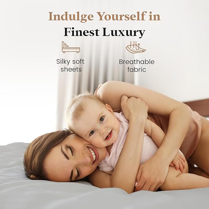 Good Sleep Bedding Queen Size Egyptian Cotton Sheets - Image 4