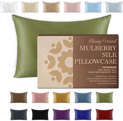 19 Momme Premium Mulberry Silk Pillowcase by BeautyofOrient