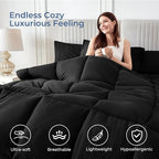 Sasttie Oversized King Comforter Set, 7 Pieces Extra Large Bed in a Bag - Image 2