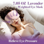 Lavender Heated Eye Mask, Weighted Sleep Mask - Image 2