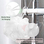 Loofah Charcoal Bath Shower Sponge Body Scrubber, 75g Exfoliate Mesh Pouf - Image 4