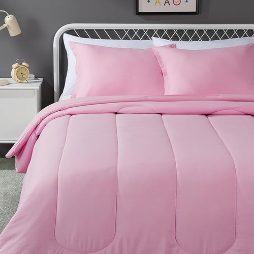 Amazon Basics 3-Piece Soft Microfiber Kid's Comforter and Pillow Sham Set by AmazonBasics