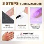UNA GELLA 9 in 1 Gel Nail Glue for Clear Acrylic Nails Tips 2Pcs 10ml Long - Image 9