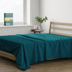 THREAD SPREAD 100% Organic Cotton Percale Flat Sheet King Size by THREADSPREAD
