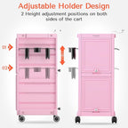 TASALON Pink Lockable Salon Cart - Image 3