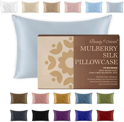 19 Momme Premium Mulberry Silk Pillowcase by BeautyofOrient