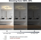 Joossnwell Brushed Nickel Vanity Light - Image 3