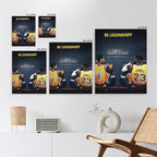 Kobe Bryant and LeBron James Canvas Wall Art Print Poster, Be Legendary - Image 5