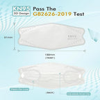 LEMENT KN95 Face Masks 50 Pack, Breathable Comfortable Disposable KN95 Mask - Image 5