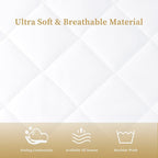 Quilted Fitted Twin Mattress Pad Cover, Waterproof Mattress Protector, Deep - Image 4