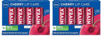 NIVEA Cherry Lip Care, Ruby Tinted Lip Balm Pack by Nivea