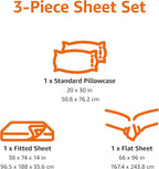 Amazon Basics Kid's Soft Easy-Wash Lightweight Microfiber 3-Piece Sheet Set - Image 5