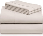 LuxClub 4 PC Sheet Set Bed Sheets Deep Pockets 18" Eco Friendly Wrinkle Free - Image 8