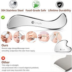 6-in-1 Stainless Steel Muscle & Fascia Scraper Tool Set, - Image 4